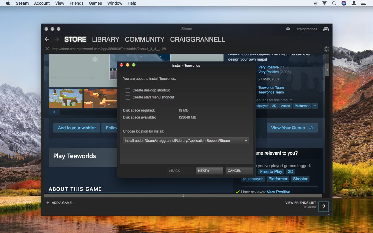 how can i tell if a steam game is for mac or windows?